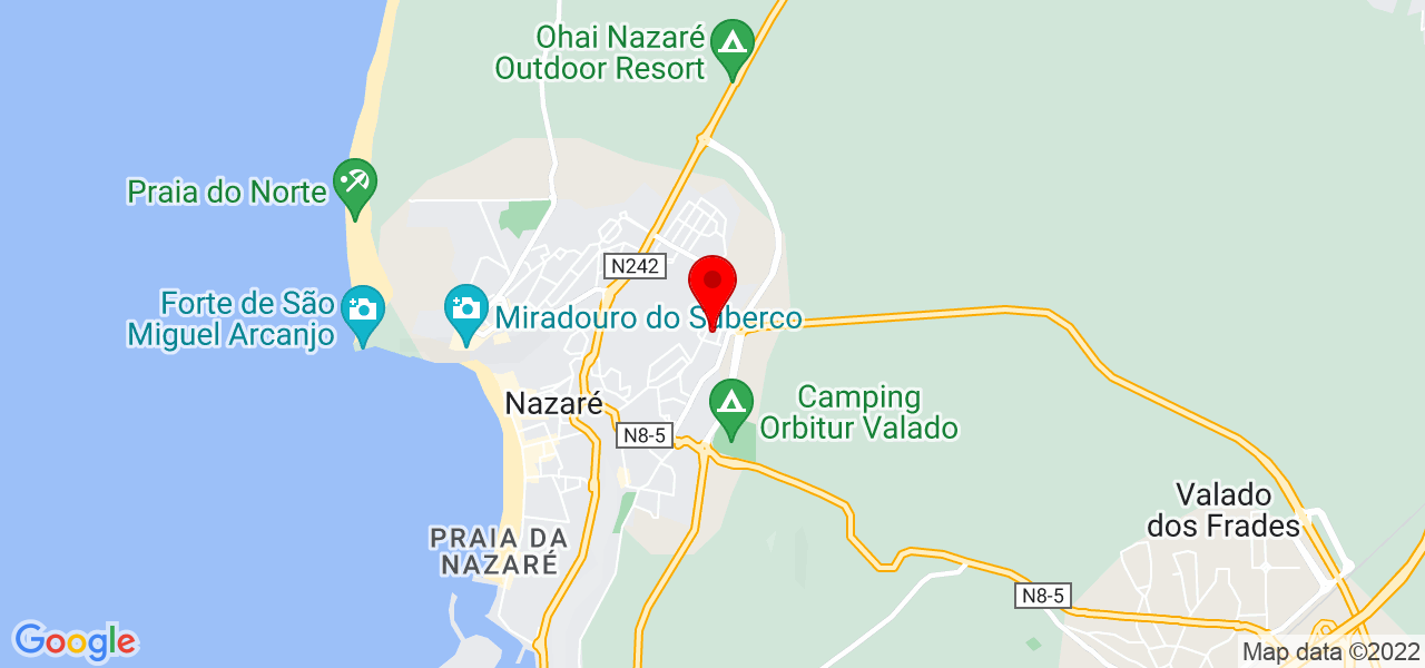 Joana Silva - Leiria - Nazaré - Mapa