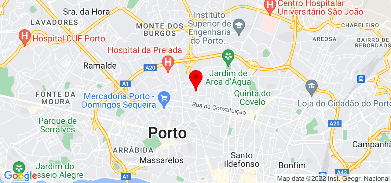 Lu&iacute;sa cardoso - Porto - Porto - Mapa