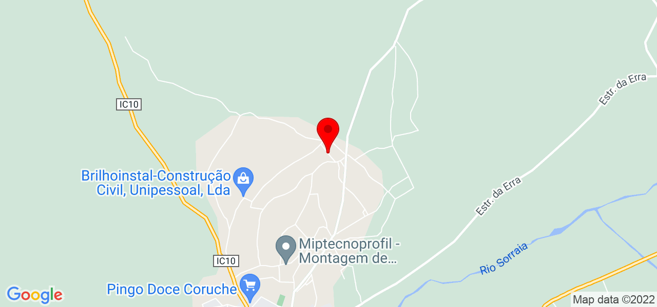 N&aacute;dia - Santarém - Coruche - Mapa