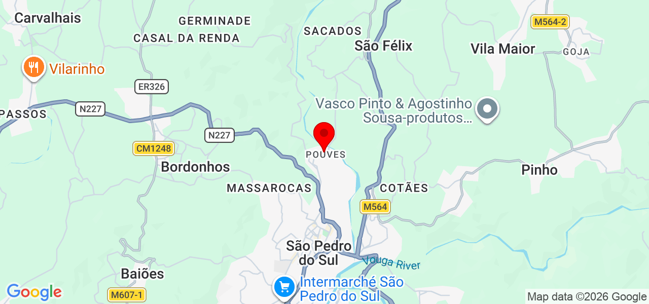 MS Construções - Viseu - São Pedro do Sul - Mapa