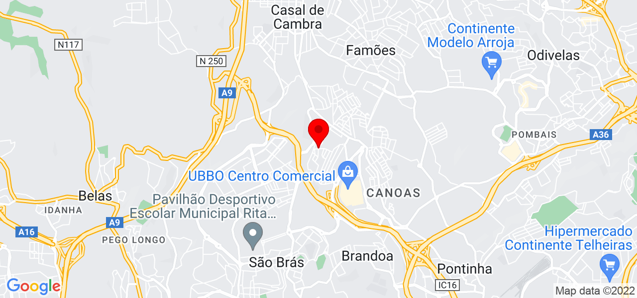 Um Brinco - Lisboa - Amadora - Mapa