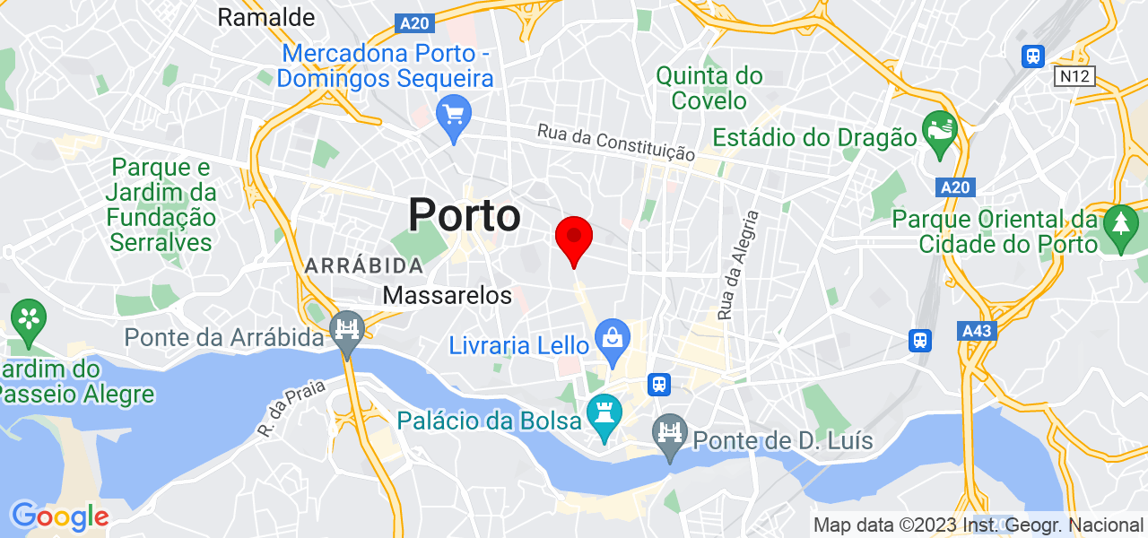 Fl&aacute;via de Ara&uacute;jo - Porto - Porto - Mapa