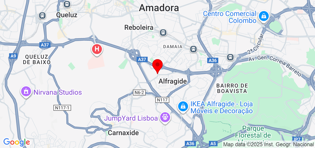 Patrícia Monteiro - Lisboa - Amadora - Mapa