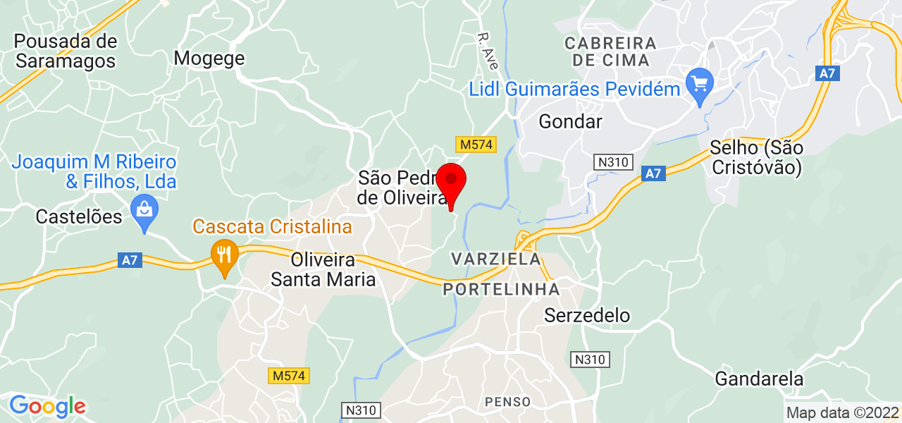 Maria da Concei&ccedil;&atilde;o Silva Ara&uacute;jo - Braga - Vila Nova de Famalicão - Mapa