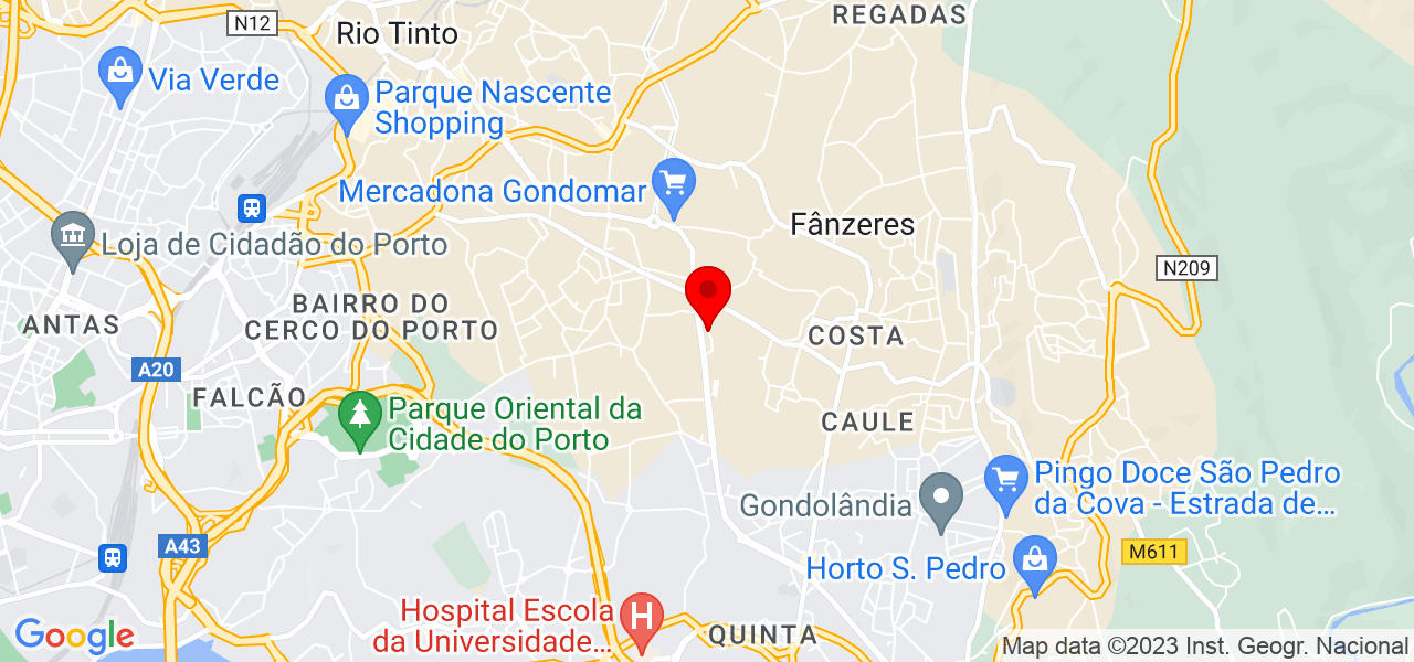 Zito lara - Porto - Gondomar - Mapa