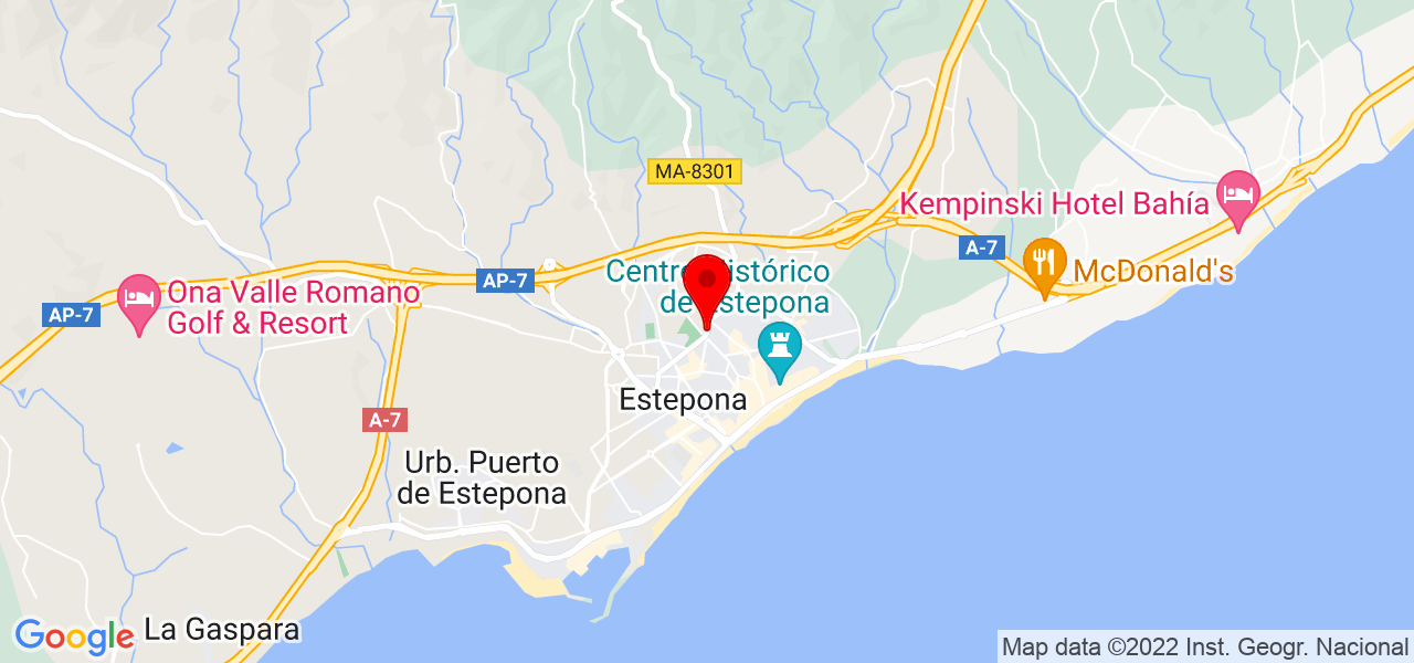Javier Li&ntilde;ero - Andalucía - Estepona - Mapa