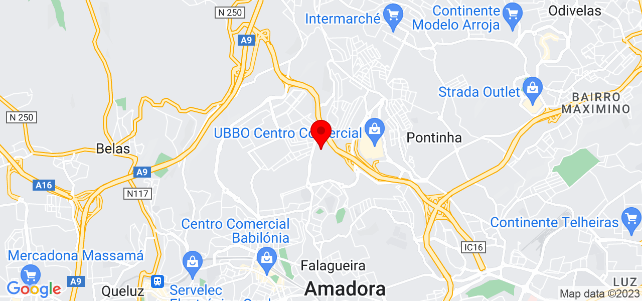 Patricia Pilates - Lisboa - Amadora - Mapa