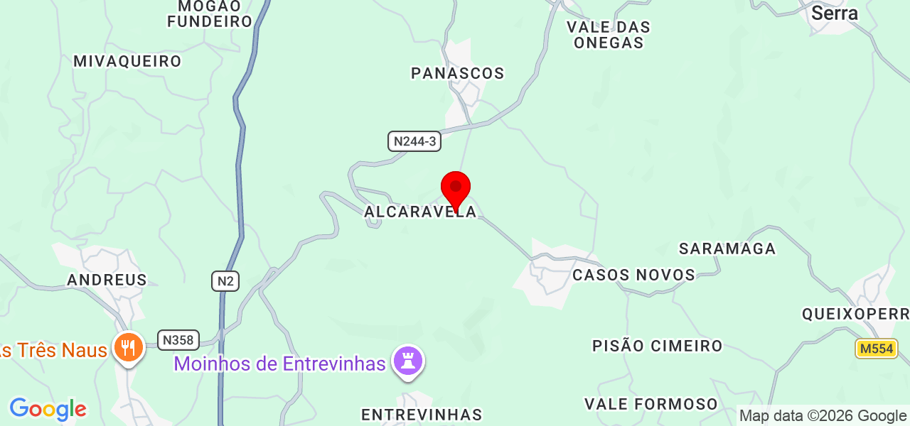 Dj constru&ccedil;&atilde;o - Santarém - Sardoal - Karte