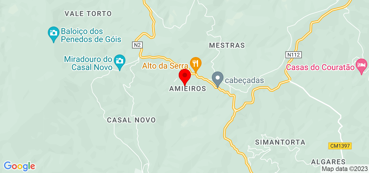 Servfix - Coimbra - Góis - Mapa