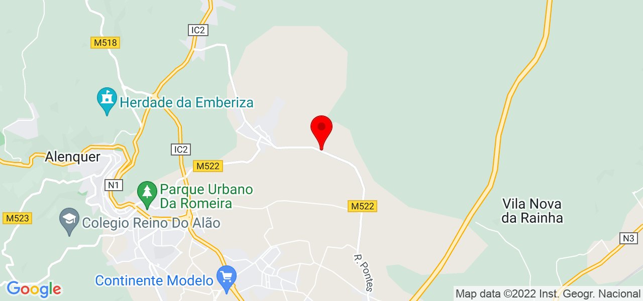 Eliene - Lisboa - Alenquer - Mapa