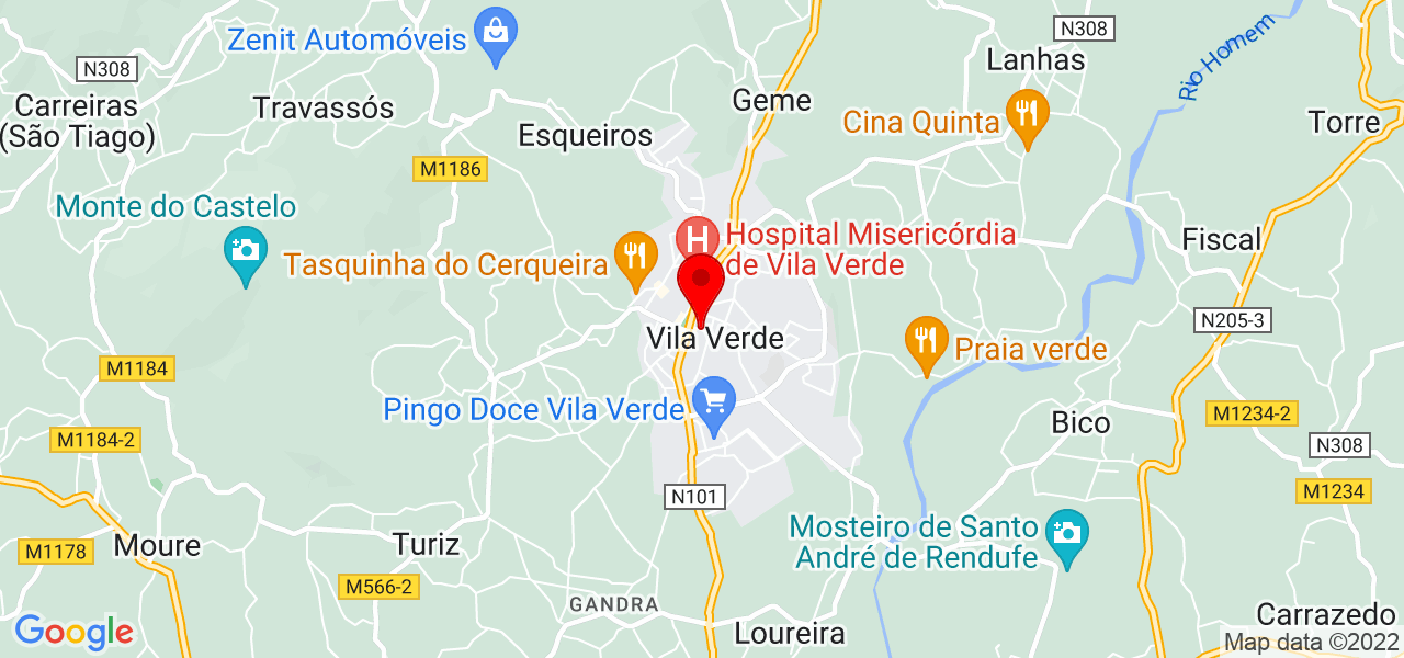 Filipa sousa - Braga - Vila Verde - Mapa