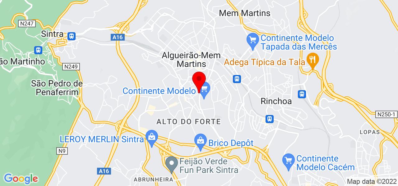 Miguel - Lisboa - Sintra - Mapa