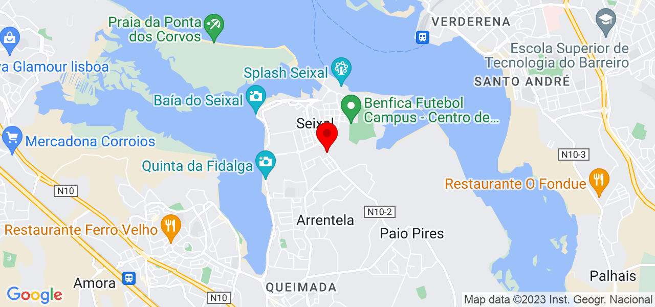 Caroline Vieira - Setúbal - Seixal - Mapa