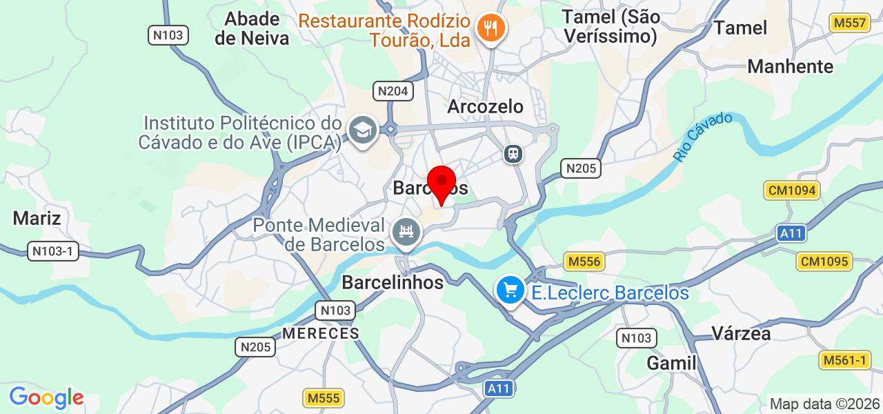Joyce Fernandes - Braga - Barcelos - Map