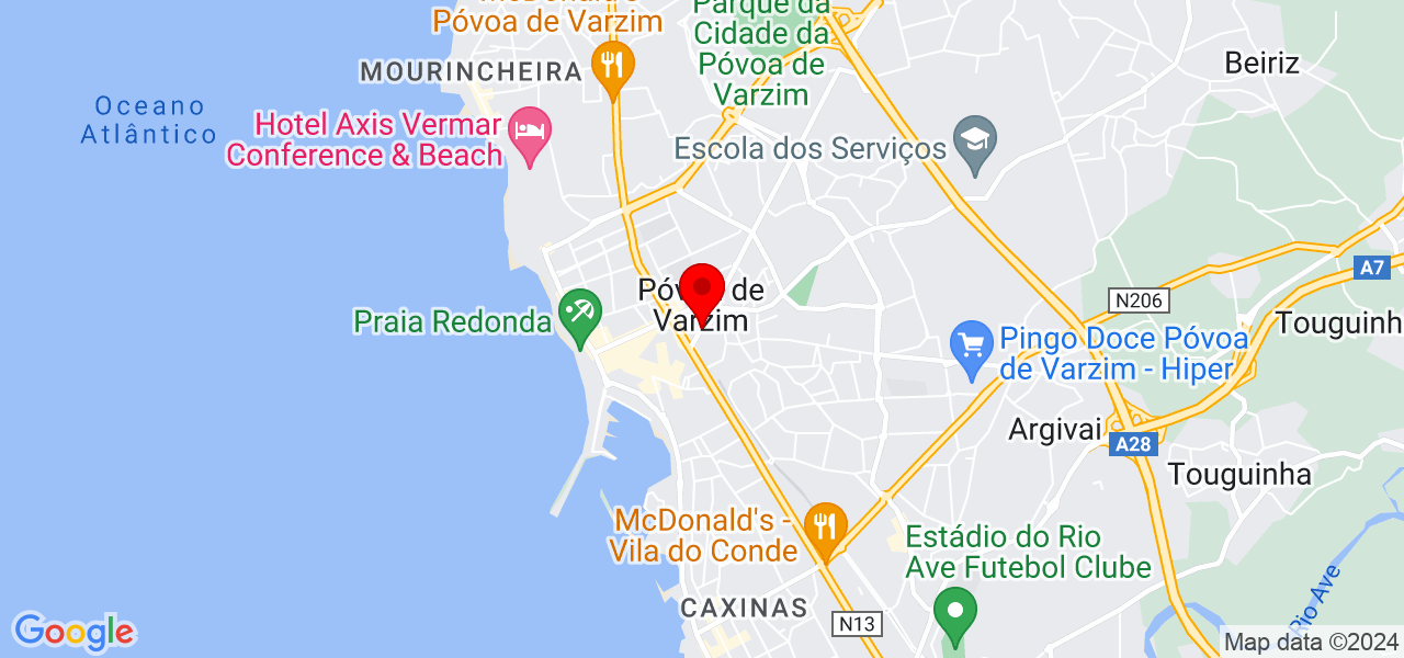 HST-PSIC - Porto - Póvoa de Varzim - Mapa