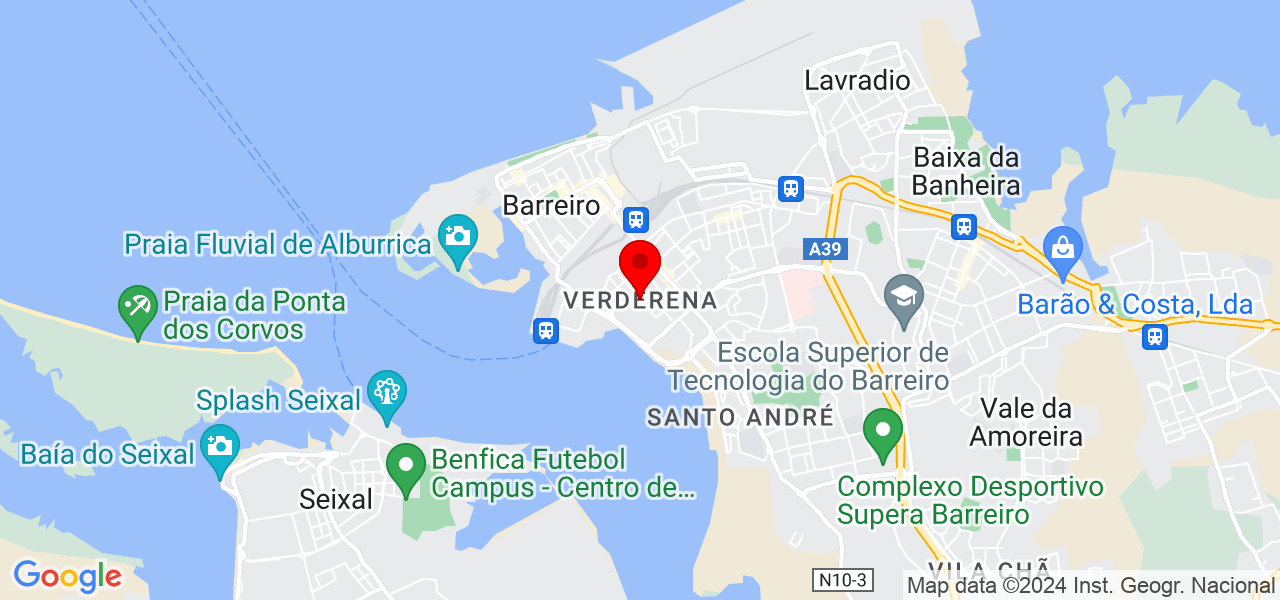 Allan - Setúbal - Barreiro - Mapa