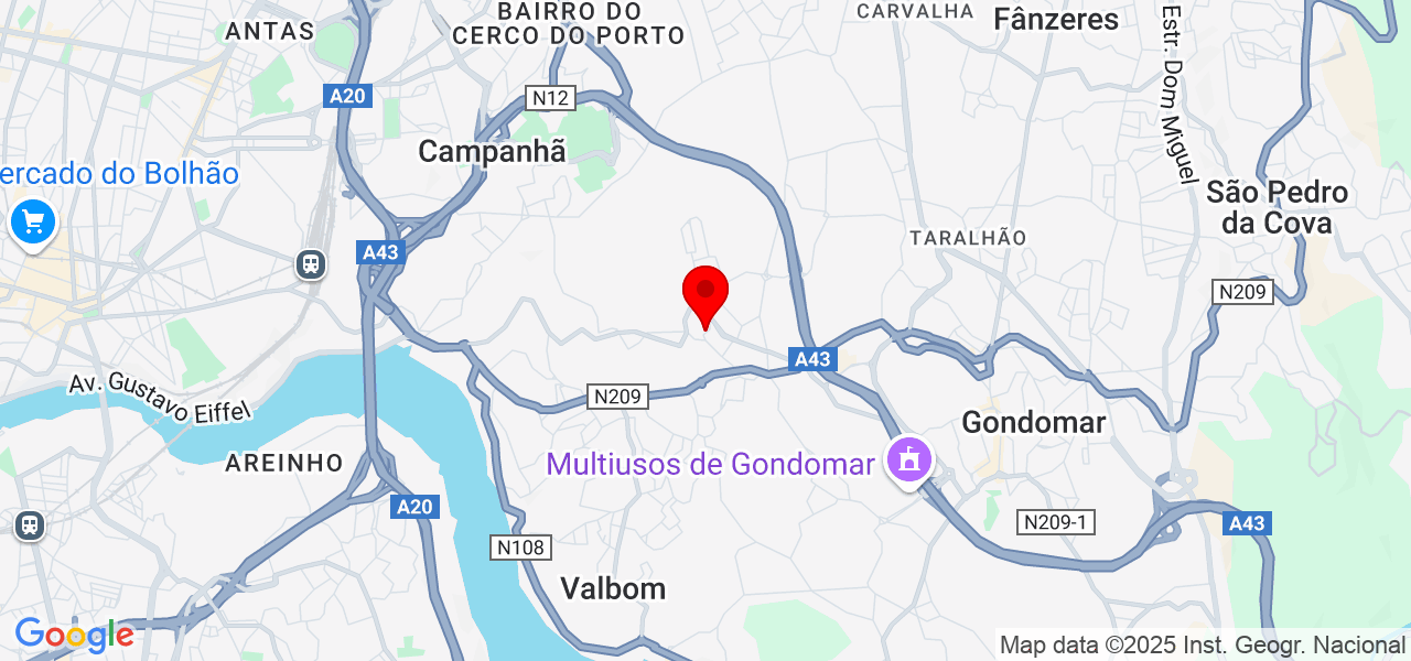 Quelida - Porto - Gondomar - Karte