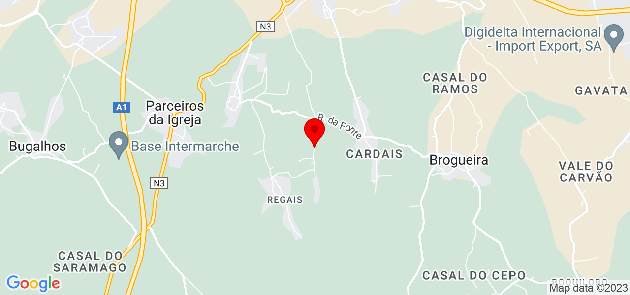 Catarina Ferreira - Santarém - Torres Novas - Mapa