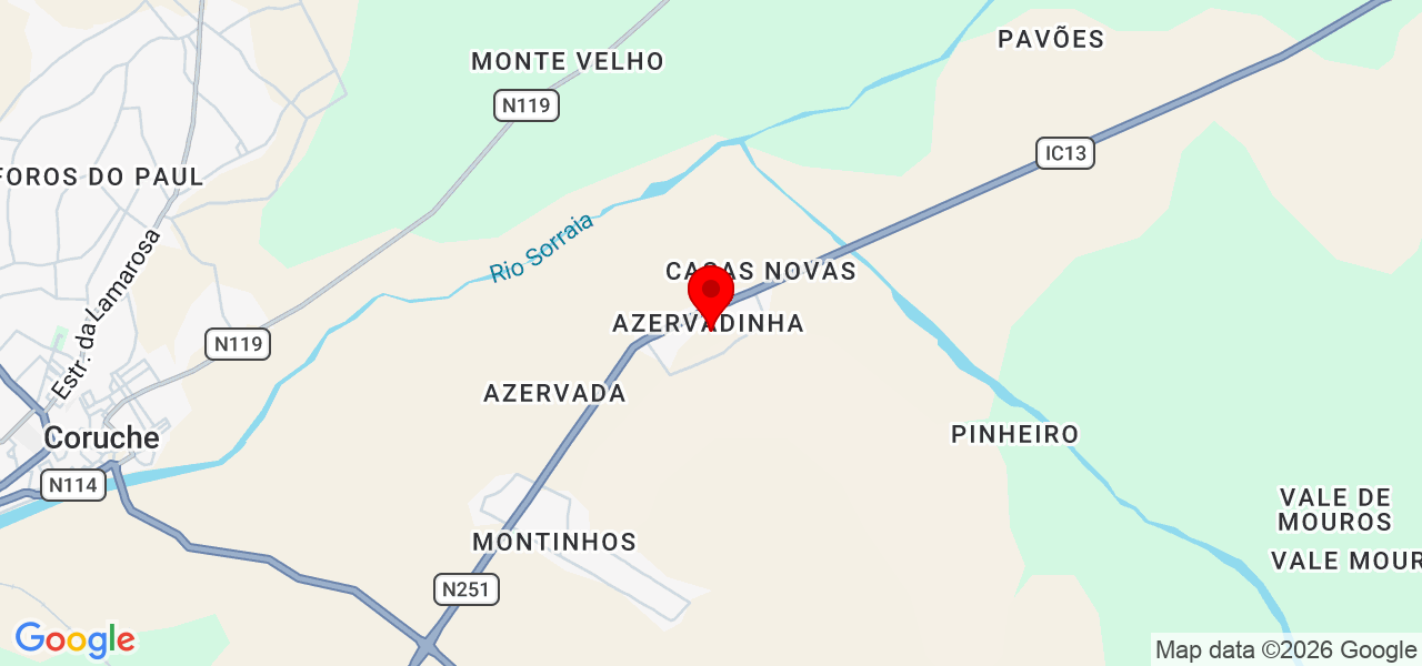 Ricardo Costa - Santarém - Coruche - Map