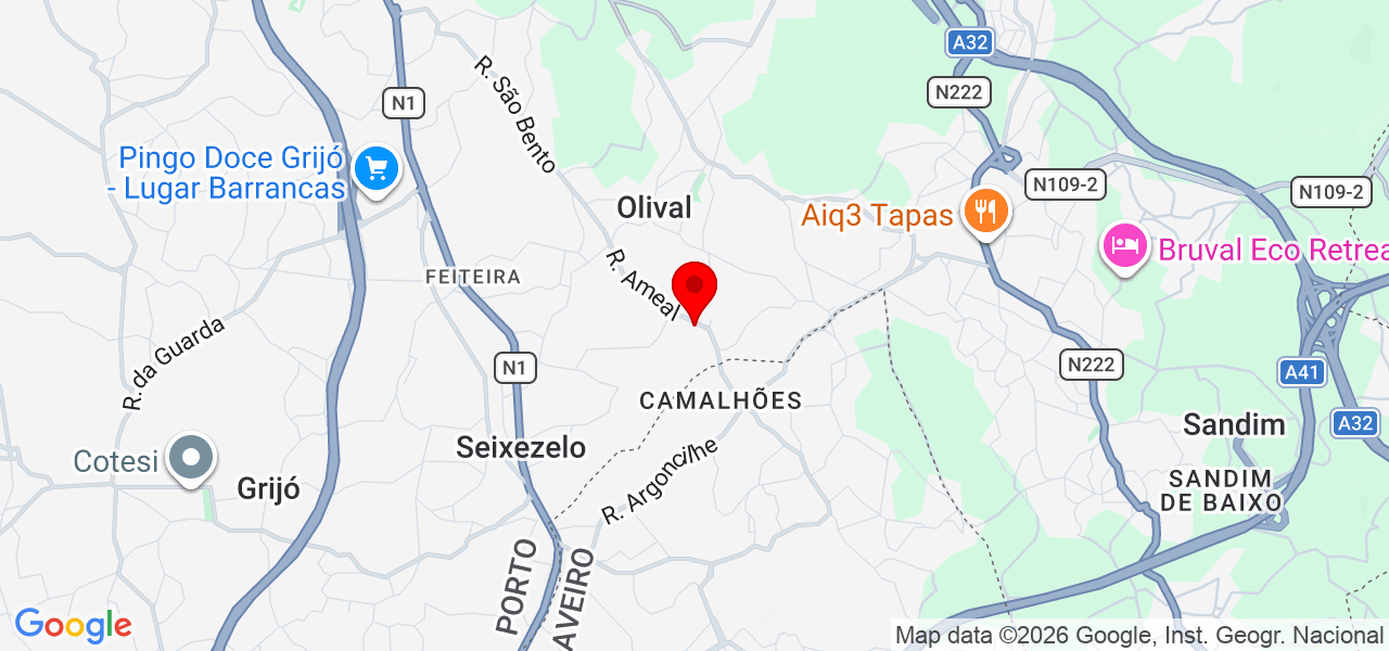 Rita França - Porto - Vila Nova de Gaia - Mapa