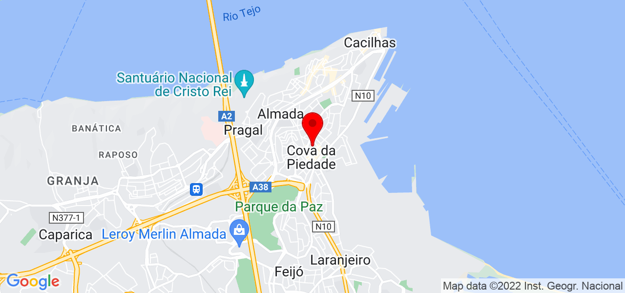 Marco Oliveira - Setúbal - Almada - Mapa