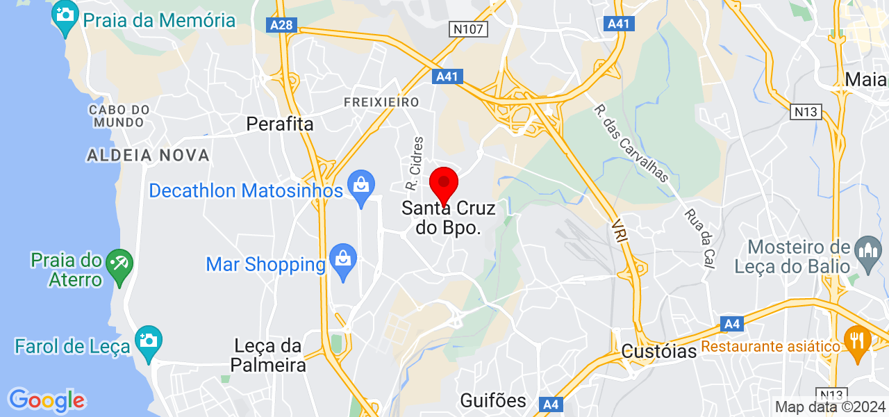 Carolina Cadilhe - Porto - Matosinhos - Map