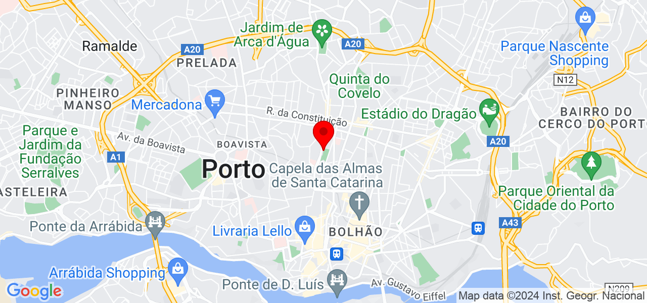 Lu&iacute;s Galvinas - Porto - Porto - Mapa