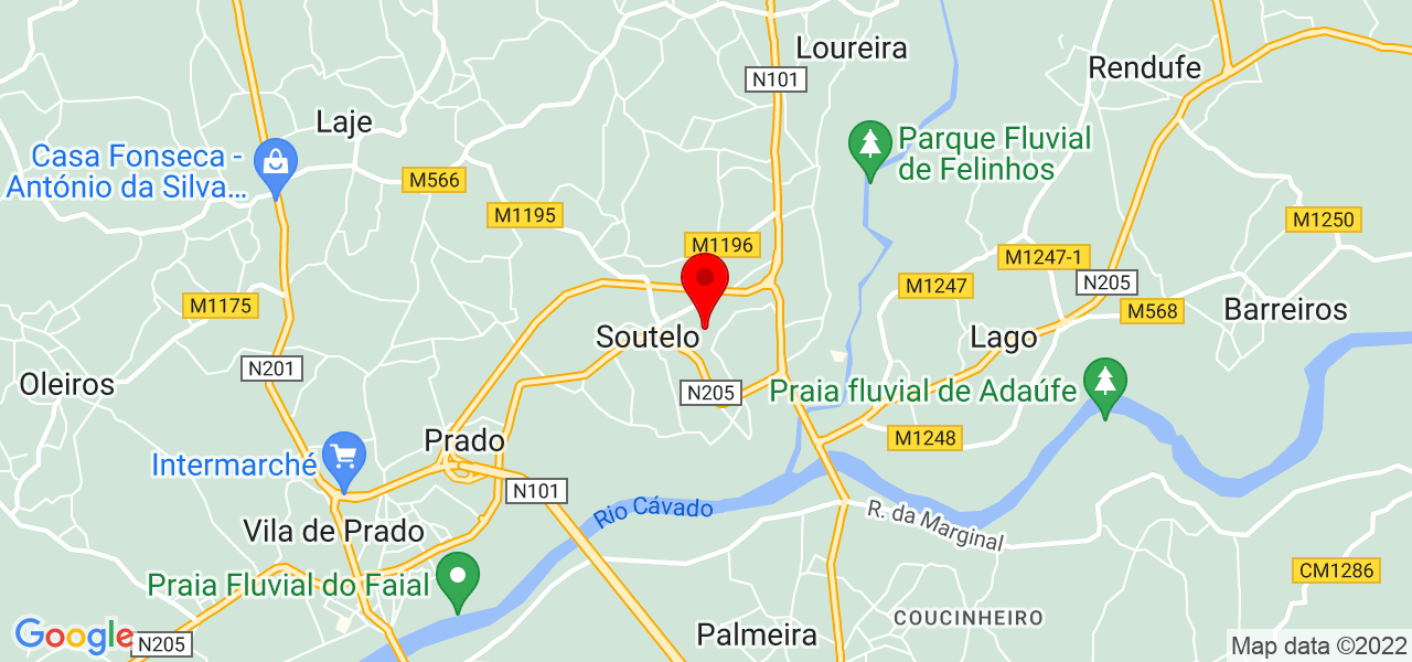 Rosa Gon&ccedil;alves - Braga - Vila Verde - Mapa
