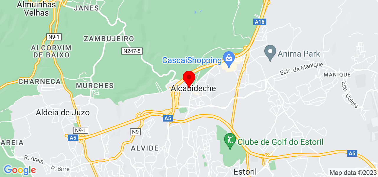 M&aacute;rcia - Lisboa - Cascais - Mapa