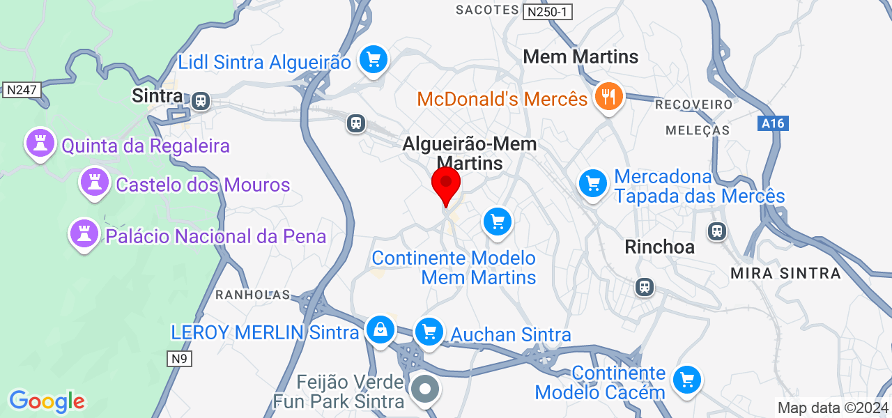 Concord - Lisboa - Sintra - Mapa