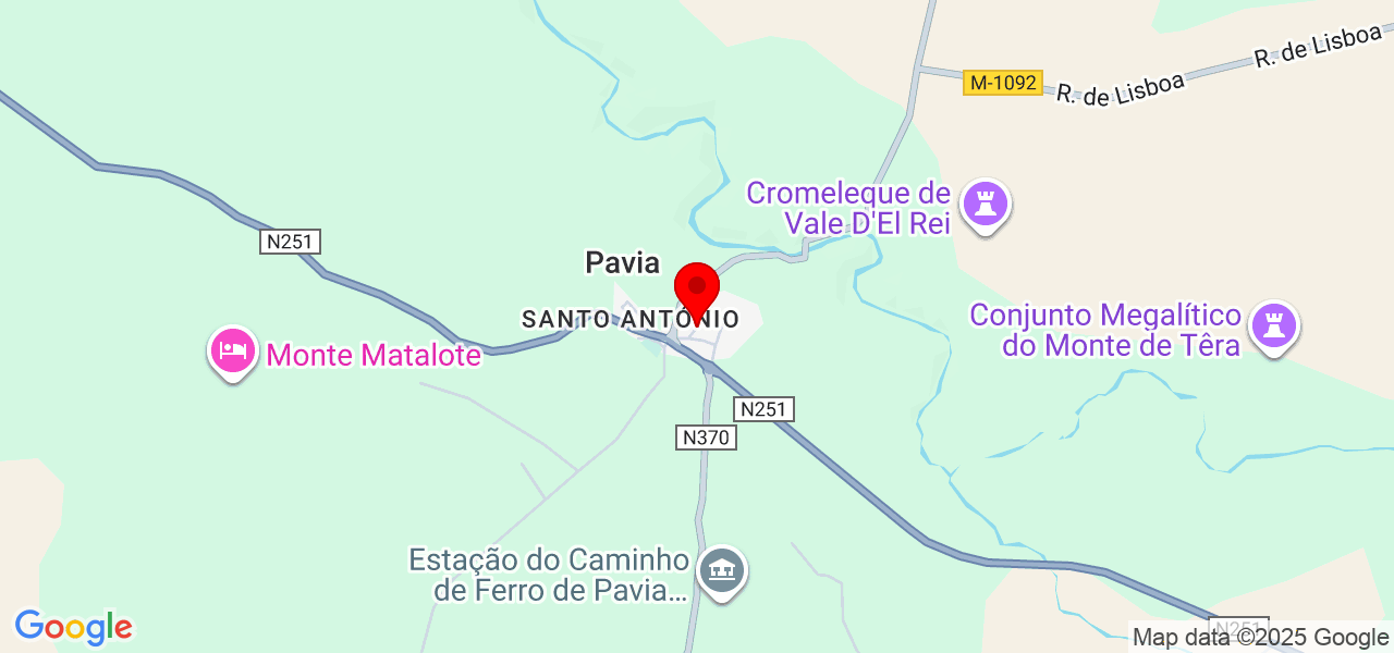 Duda - Évora - Mora - Mapa