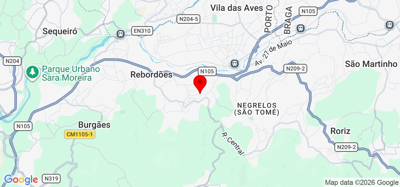 Raquel - Porto - Santo Tirso - Mapa