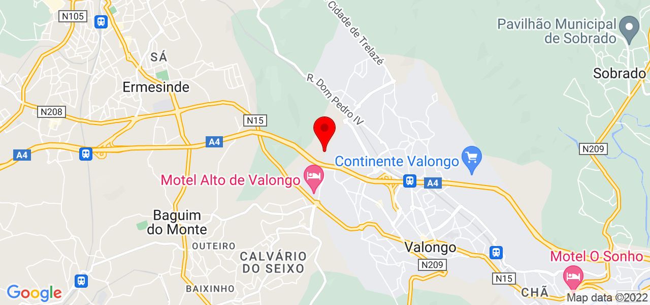 Adelaide Silva - Porto - Valongo - Mapa