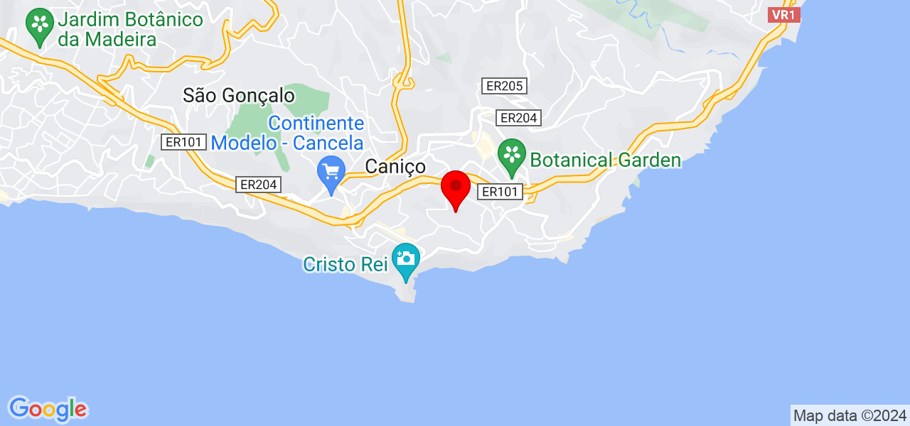 Célia Vitorino - Madeira - Santa Cruz - Mapa