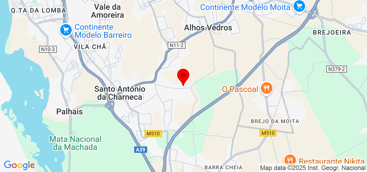 Antonio Cuco - Setúbal - Barreiro - Mapa