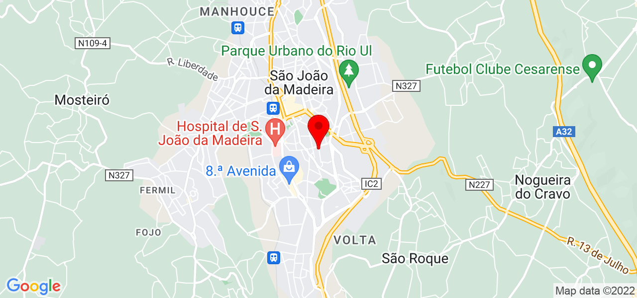 Ana Freitas - Aveiro - São João da Madeira - Mapa