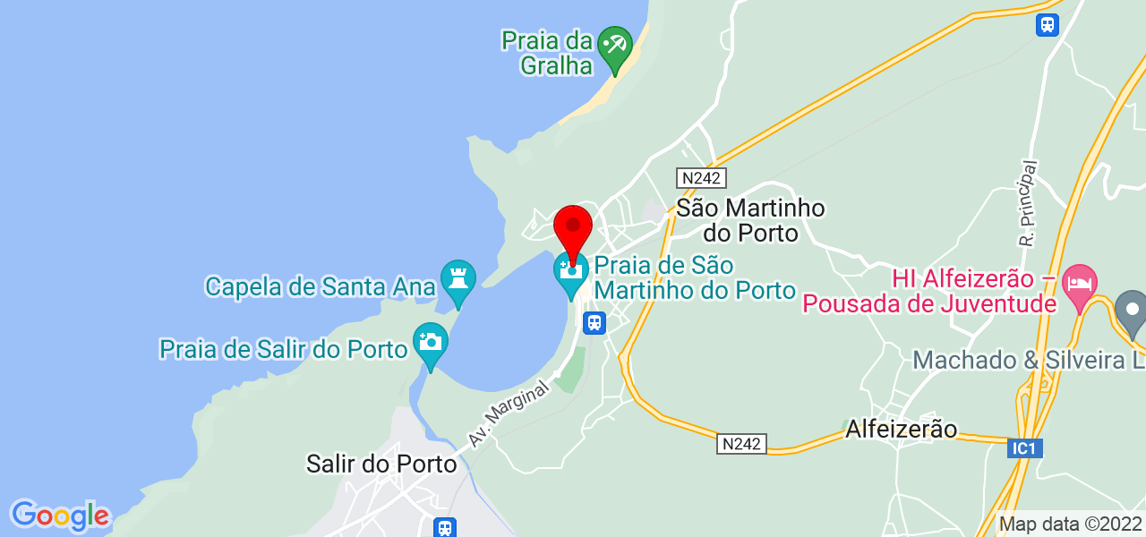 Maria Ang&eacute;lico - Leiria - Alcobaça - Mapa