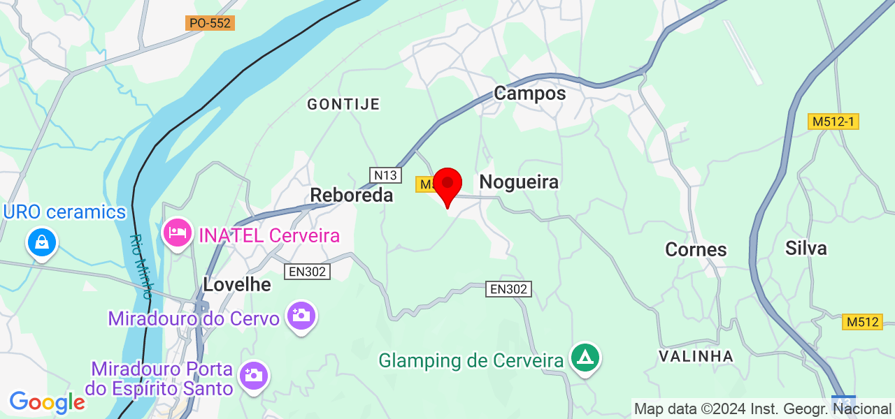 Ana Eustaquio - Viana do Castelo - Vila Nova de Cerveira - Mapa