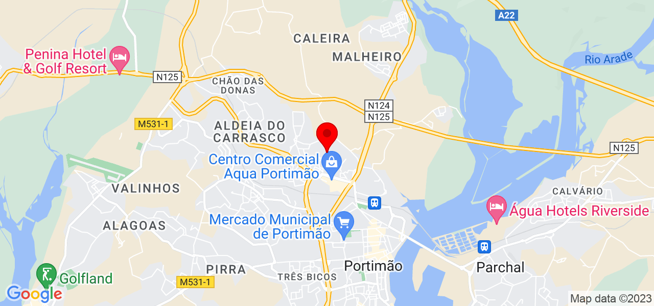 Janaina - Faro - Portimão - Mapa