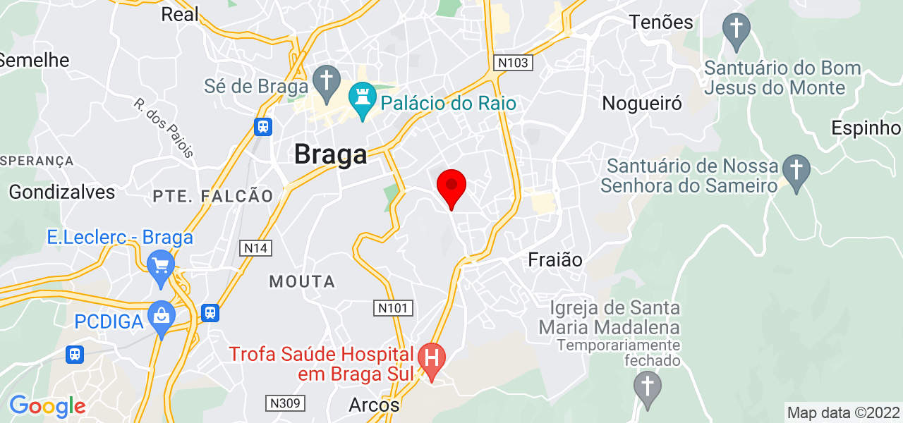 Nuna - Braga - Braga - Mapa