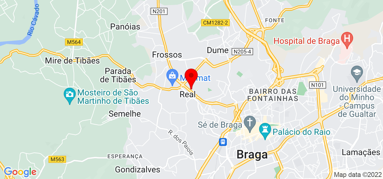 Filipe Martins - Braga - Braga - Mapa
