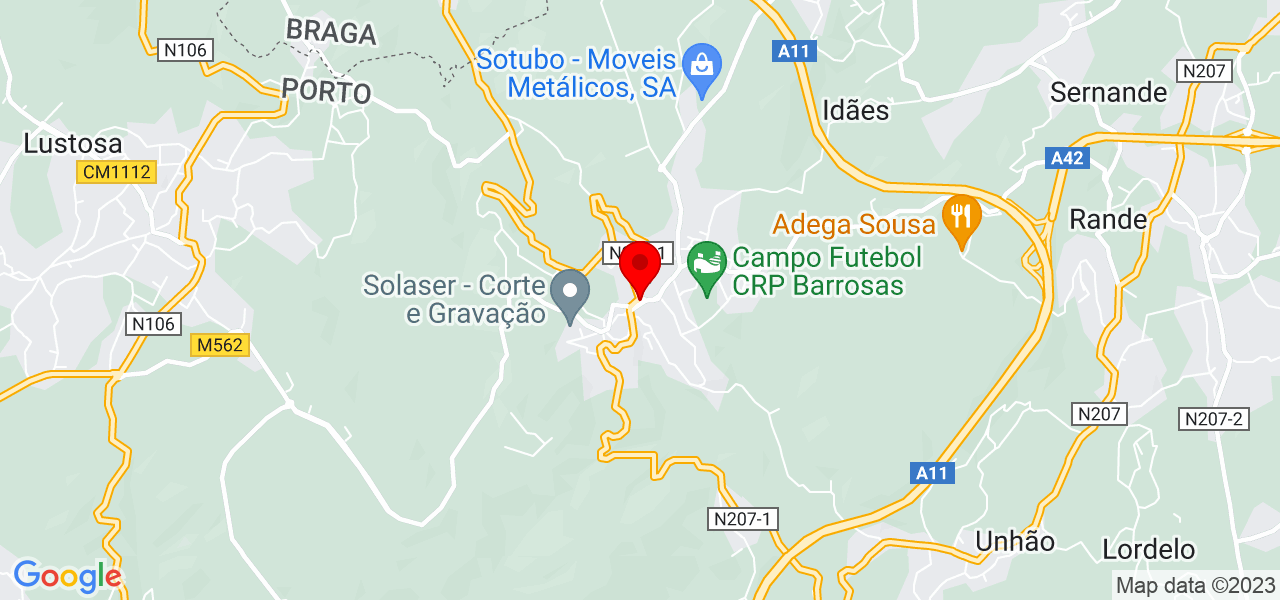 S&oacute;nia Martins - Porto - Felgueiras - Mapa