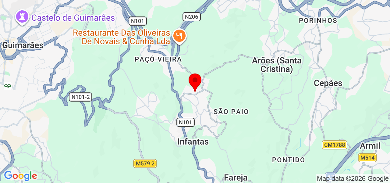 L&iacute;dia Lemos - Braga - Guimarães - Mapa