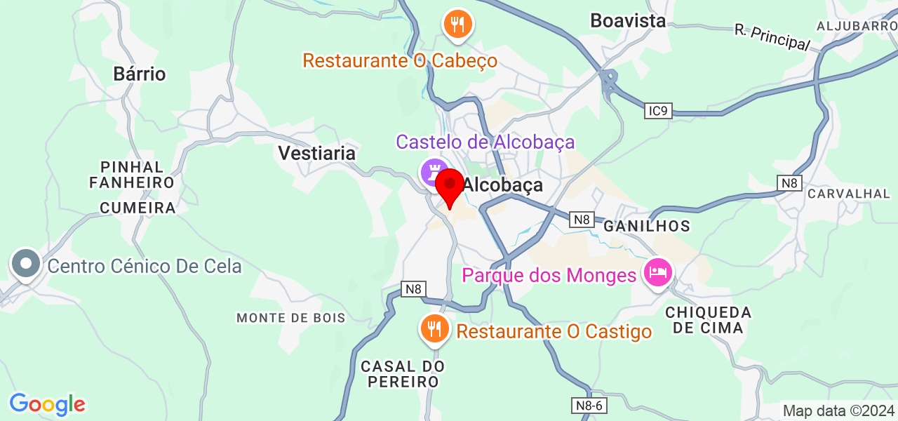 Liliana - Leiria - Alcobaça - Mapa