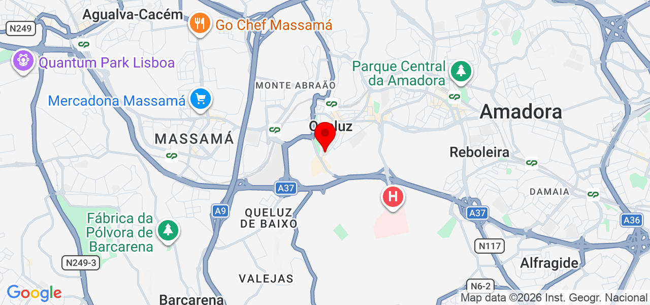 coworkqueluz -um lugar para criar e trabalhar - Lisboa - Sintra - Mapa