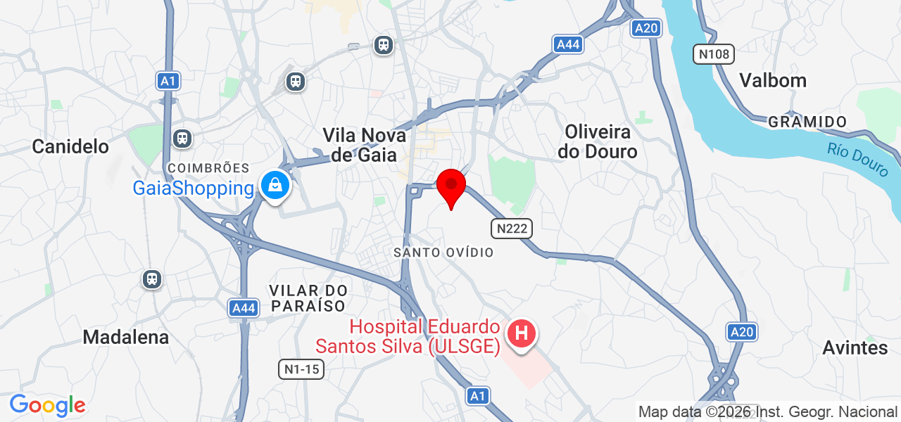 OneNightOneDj - Porto - Vila Nova de Gaia - Mapa