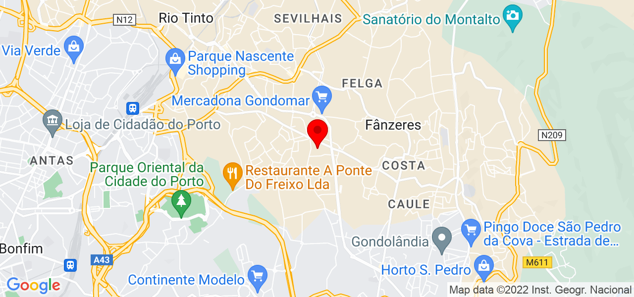 Miguel Fernandes - Porto - Gondomar - Mapa