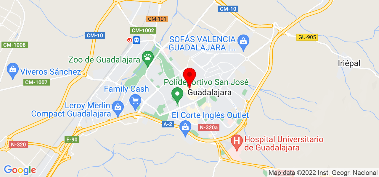Mar&iacute;a - Castilla-La Mancha - Guadalajara - Mapa
