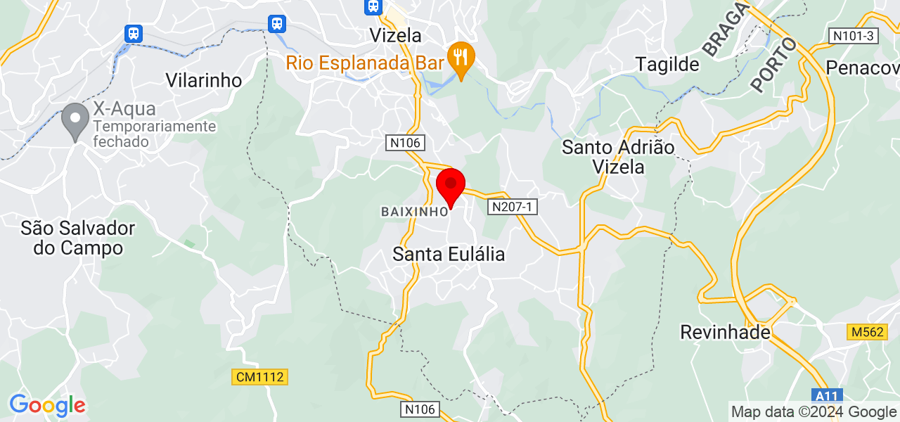 Catarina - Braga - Vizela - Mapa