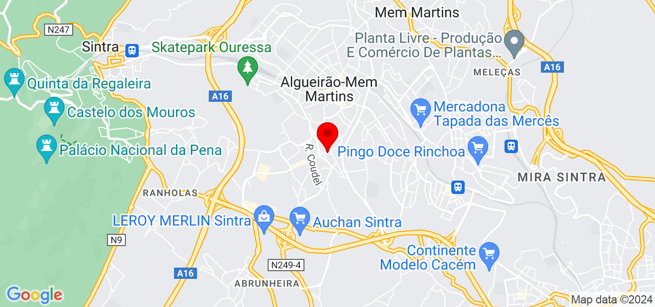 Silv&acirc;nia - Lisboa - Sintra - Mapa